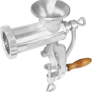 Mașină manuală de tocat carne KraftDele KD4192, mărimea 10, cu site și pâlnii pentru cârnați - Img 6