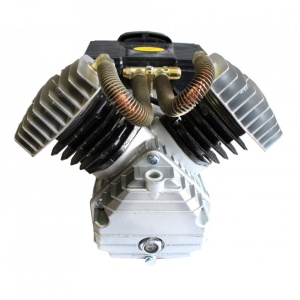 Pompa de aer piston 2x47mm cu motor 3kW 50-100L debit de 530l/min 8 bari