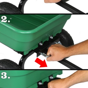 Roaba pliabila de transport, capacitate 120Kg compozit XM85265 – echipament profesional