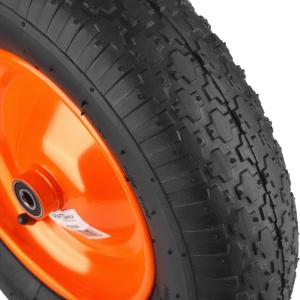Roată pentru roabă 16 inch KraftDele KD508 cu ax și piulițe, anvelopă 4.80/4.00-8, rulare lină pentru grădină și construcții - Img 9
