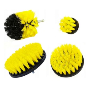 Set 4 perii curatare pentru bormasina OEM, Negru/ Galben – echipament profesional