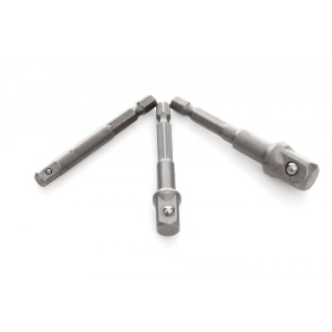 Set adaptoare autofiletanta 3 elemente 1/4"-3/8"-1/2 " KD1573 Kraftdele - Img 3