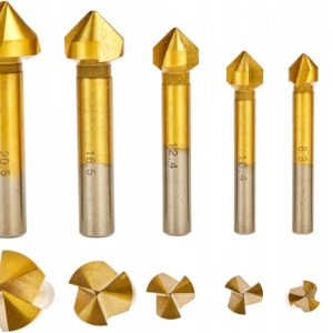 Set de freze conice 6 buc pentru lemn 6.3-20.5mm KD983 KraftDele - Img 1