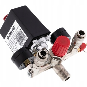 ⚙️ Presostat compresor aer cu 2 căi, cuple rapide și supapă cu reglaj al presiunii de iesire 220V 15A MXM806873T - Img 2