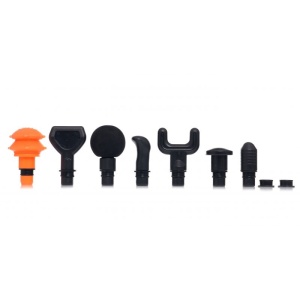 Aparat de masaj tip pistol Masaj Gun cu percutii pentru relaxare musculara cu 7 accesorii B-3082 - Img 2