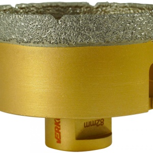 Carota diamantata pentru piatra, gresie si beton 82mm M14 V05182 Verke – echipament profesional