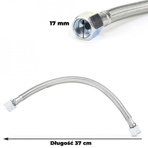 Furtun racord cap compresor fara ulei 1/4" 370mm B-KB029 Barracuda - Img 3