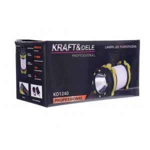 Lanterna T6 LED cu acumulator 3A, lumini laterale 240m KD1240 KraftDele - Img 3