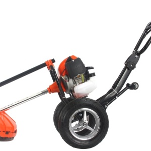Motocoasa pe roti, masina de tuns iarba 2CP 1.4Kw 42cm XM83107 + casca protectie - Img 5