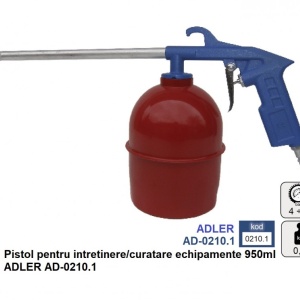 Pistol pentru intretinere/curatare echipamente 950ml ADLER AD-0210.1 – echipament profesional, 950ml