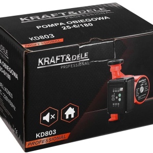 Pompa de circulație KraftDele KD803 25-60/180 cu panou de control, funcție auto și mod de noapte pentru instalații termice - Img 9