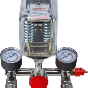 Presostat trifazat pentru compresor KraftDele KD2169 cu triplă conexiune, 2 manometre și 2 cuple rapide - Img 7