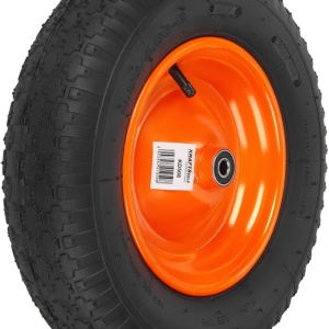 Roată pentru roabă 16 inch KraftDele KD508 cu ax și piulițe, anvelopă 4.80/4.00-8, rulare lină pentru grădină și construcții - Img 6