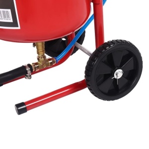 Sablator pneumatic 19L XD5879 – aparat de sablare cu furtun și suport mobil - Img 6