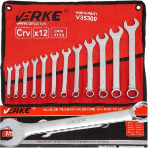 Set chei combinate inelare 12 elemente 6-22mm V35300 Verke - Img 2