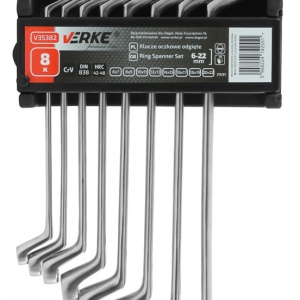 Set chei inelare combinate 8 piese 6-22mm V35382 Verke