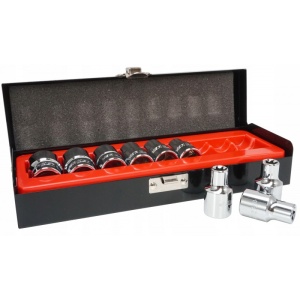 Set chei TORX 1/2" E10-E24 9 elemente VERKE V39111 - Img 6