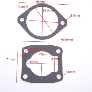 Set garnituri cilindru compresor 42-47 mm KD1483/1484 NR.2021 - Img 1