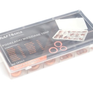 Set saibe din cupru diferite dimensiuni 150 elemente KraftDele KD10503 - Img 1