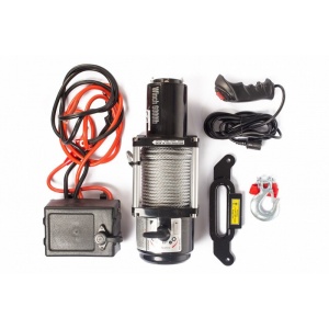 Troliu auto cu telecomanda pe fir 12V 8000LBS 3629 kg T-114803 TOR-Industries – echipament profesional, 12V