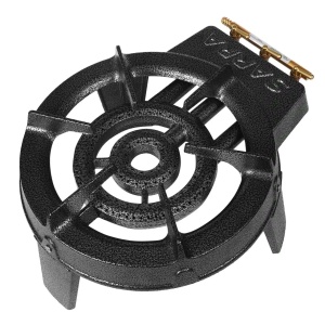 Arzator rotund exterior GPL, pirostrie din fonta, 9.8KW 3 duze KD117851 – arzător pe gaz, 9.8kW, Kraft&Dele