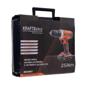 Autofiletanta pe acumulator 20V 13mm 1.5Ah 25Nm KD3067 Kraftdele – echipament profesional, 20V, Kraft&Dele