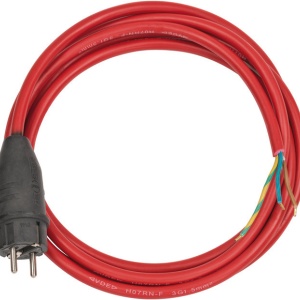 Cablu electric 3m H05RR-F3G1,5 rosu cu stecher turnată DE/BE B1160490 Brennenstuhl