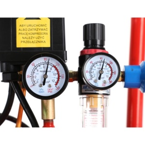 Compresor de aer industrial 100litri, 2 cilindri, 3kW, 220V KD1483 – compresor de aer, 3kW, 220V, Kraft&Dele