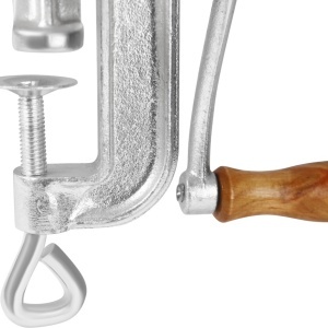 Mașină manuală de tocat carne KraftDele KD4192, mărimea 10, cu site și pâlnii pentru cârnați - Img 10