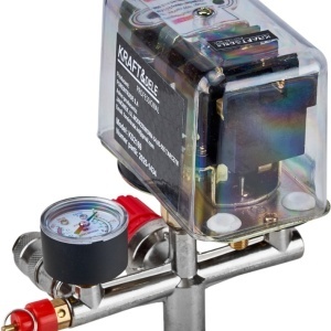 Presostat trifazat pentru compresor KraftDele KD2169 cu triplă conexiune, 2 manometre și 2 cuple rapide - Img 4