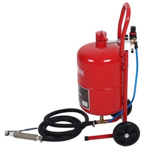Sablator pneumatic 19L XD5879 – aparat de sablare cu furtun și suport mobil - Img 3