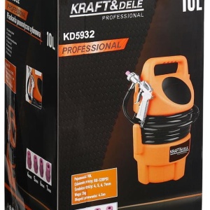 Sablator pneumatic XD5932, rezervor 10L, furtun 4,5 m, 4 duze pentru curățare rugină și decapare - Img 10