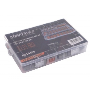 Set 60 buc. conectori de terminale cu clips de 2,3 si 5 KD10496 KraftDele - Img 5