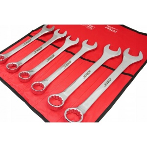 Set chei combinate inelare si drepte 34-50mm 6 elemente V35430 Verke - Img 2
