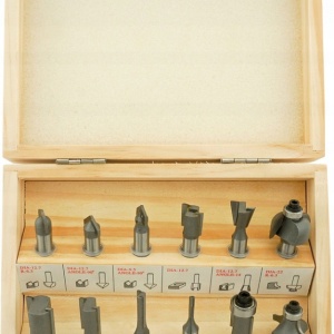 Set de 12 freze pentru lemn diferite profile cu prindere de 8mm - Img 4