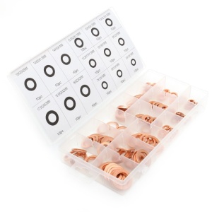 Set saibe din cupru diferite dimensiuni 150 elemente KraftDele KD10503 - Img 2