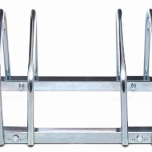 Suport metalic pentru 4 biciclete KraftDele KD651, rastel de parcare stabil cu ancorare și compatibilitate anvelope 35-60 mm - Img 3