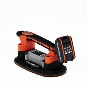 Ventuză vibratoare cu acumulator 21V, 2Ah pentru plăci ceramice gresie si faianta, piatra naturala – XR10767 – echipament profesional, 21V