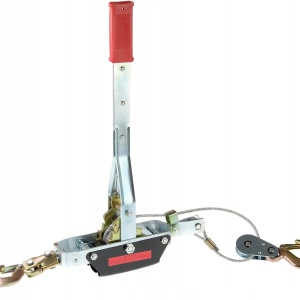 ⚙️ Troliu manual 4 tone cu cablu – winch profesional cu două trepte de viteză, 2,5 m – model XM80741