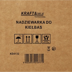 Aparat manual de umplut cârnați KraftDele KD4132, capacitate 5 kg, 4 pâlnii, inox, pentru preparate de casă și mezeluri - Img 8