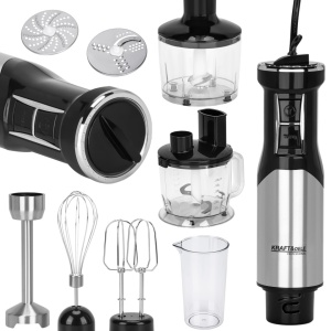 Blender de mână multifuncțional CD4182, 1500W, 12 viteze, Turbo și set complet de accesorii pentru mixare și tocare - Img 2