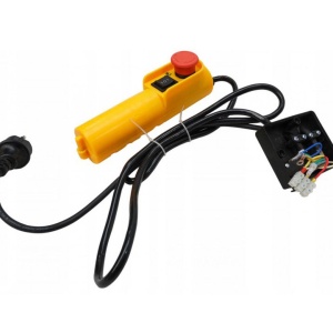 Bloc de comandă și alimentare pentru macara electrică 125/250 kg VERKE V06080, telecomandă cu fir pentru troliu de construcții