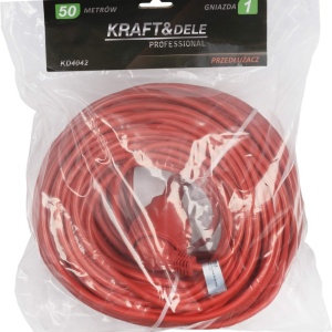 Prelungitor electric de grădină KraftDele KD4042, 3 conductoare, 50 m, pentru casă, curte și alimentarea uneltelor electrice - Img 3