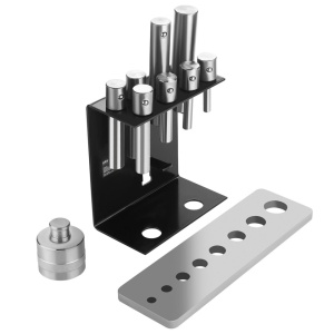 Set adaptoare cu pini pentru presă hidraulică 2T-20T XD5877, din oțel călit, pentru lucrări precise în atelier - Img 2