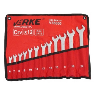 Set chei combinate inelare 12 elemente 6-22mm V35300 Verke - Img 4