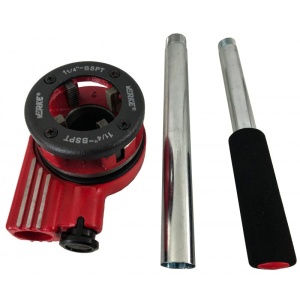 Set clupa filetat profesionala 6 piese 1/4", 3/8", 1/2", 3/4", 1", 1-1/4" V07516 Verke - Img 3