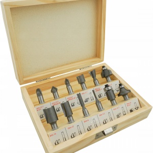 Set de 12 freze pentru lemn diferite profile cu prindere de 8mm - Img 5