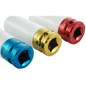 Set de chei tubulare IMPACT 1/2" 3 piese varianta lunga din teflon V86100 Verke – echipament profesional