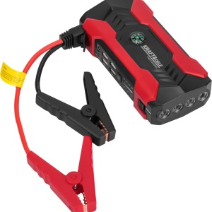 Starter auto de urgență 800A KraftDele KD5491 cu powerbank 28000 mAh, lanternă LED și protecții electronice