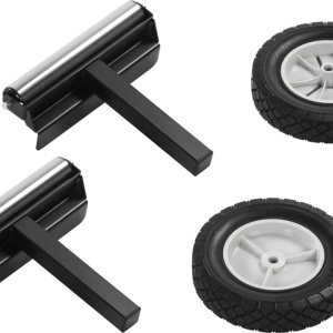 Suport profesional pentru ferăstrău staționar CD11873 – Extensibil 216 cm, Picioare pliabile, Role de ghidare și Roți de transport - Img 12